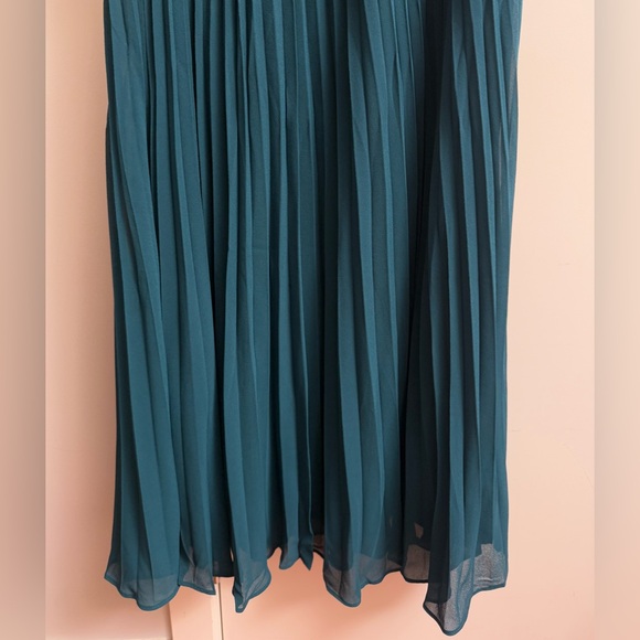 self portrait TEAL LACE BODICE MIDI DRESS - Picture 7 of 16